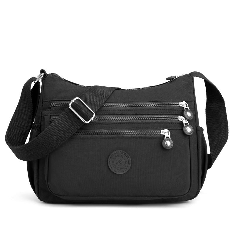 Nylon Fabric Crossbody Bag Anti-Theft Women's Shoulder Bag Multi-Layer Pocket Wallet