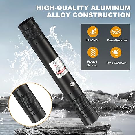 High Power Green Laser Pointer with Removable Star Cap