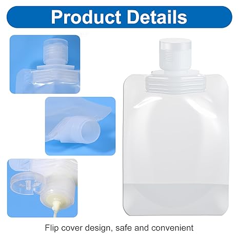 20PCS Leak Proof Travel Fluid Makeup Packing Bag