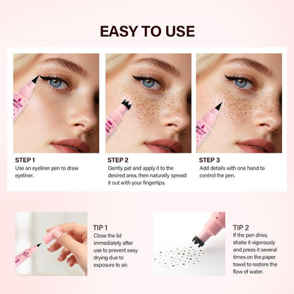 2-in-1 Freckle stamp & Eyeline pen