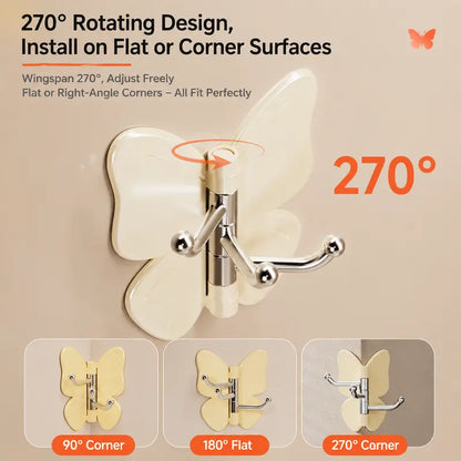 4PCS Rotating Butterfly Hooks