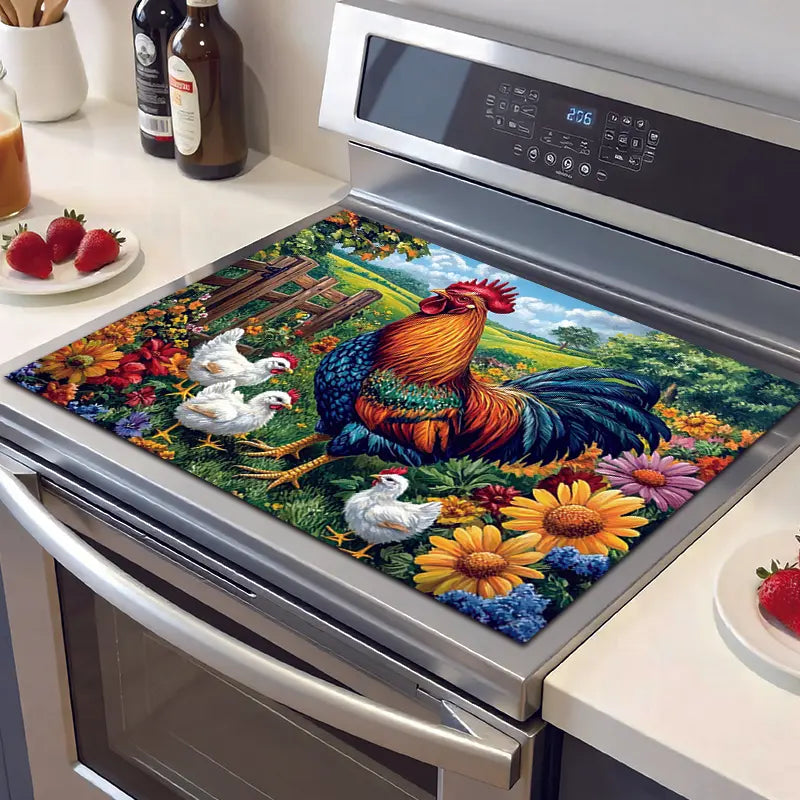 Rustic-Style Stove Top Protector Mat