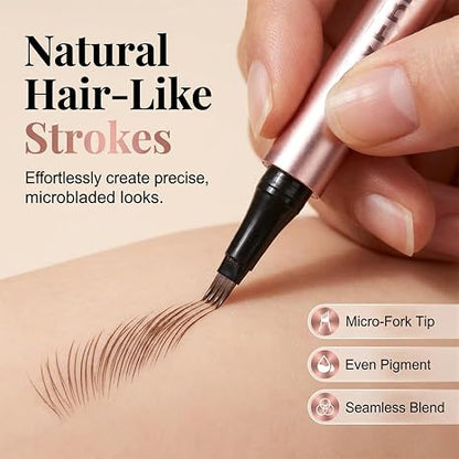 2Pcs/set Waterproof Microblading Eyebrow Pencil