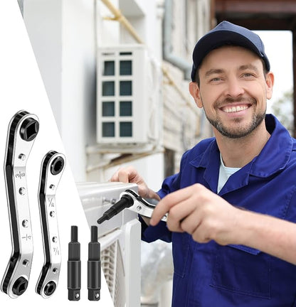 2 Pcs Hvac Service Wrench Refrigeration Wrench
