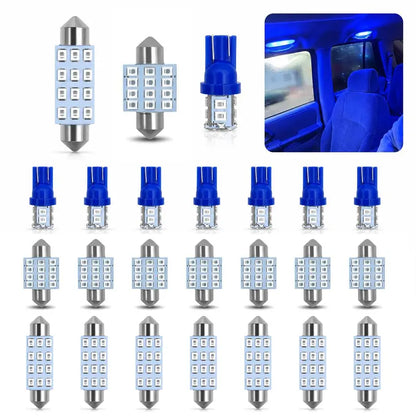 24-Piece Car Interior LED Light Bulb Kit