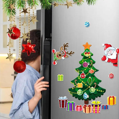 Christmas Tree Magnets for Fridge Stickers Decoration Set