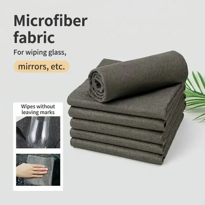 6PCS Thickened Grey Microfiber Cleaning Cloths