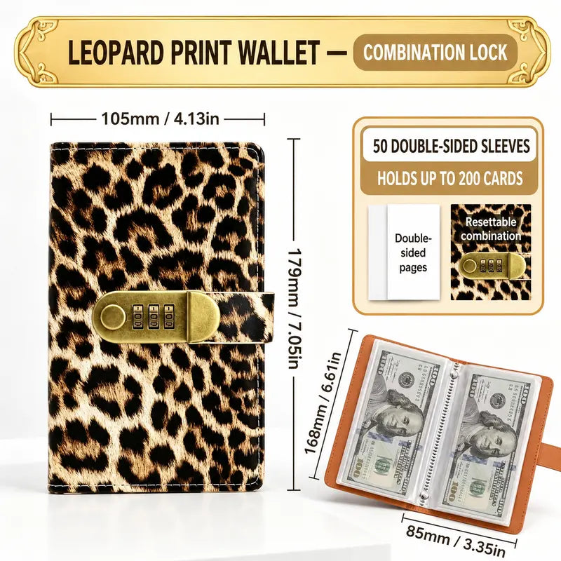 A6 Polyurethane Savings Binder with 3-Digit Resettable Password Lock