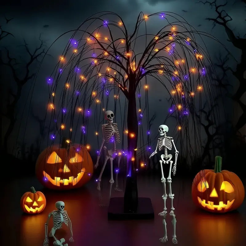 LED Halloween willow tree light