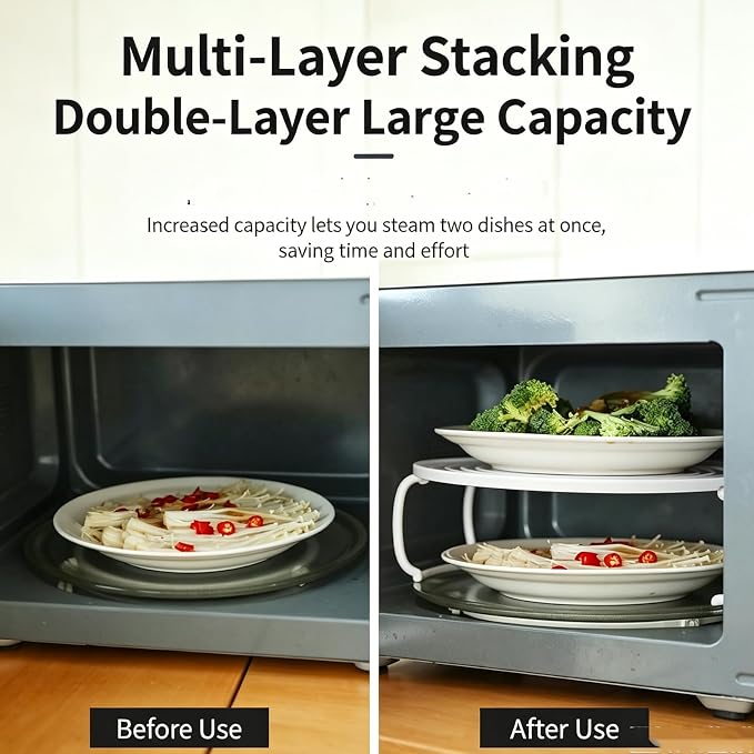 Microwave Rack Stackable Heating Tray