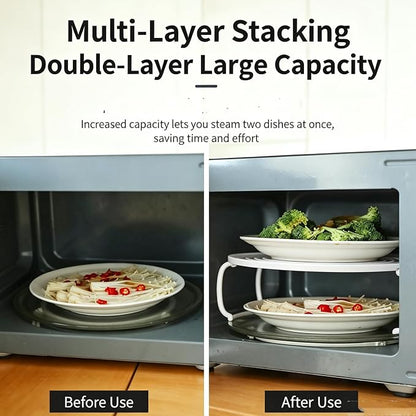 Microwave Rack Stackable Heating Tray