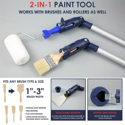 Paint Roller Extension Pole, Multi-angle Paint Brush Extension Tool