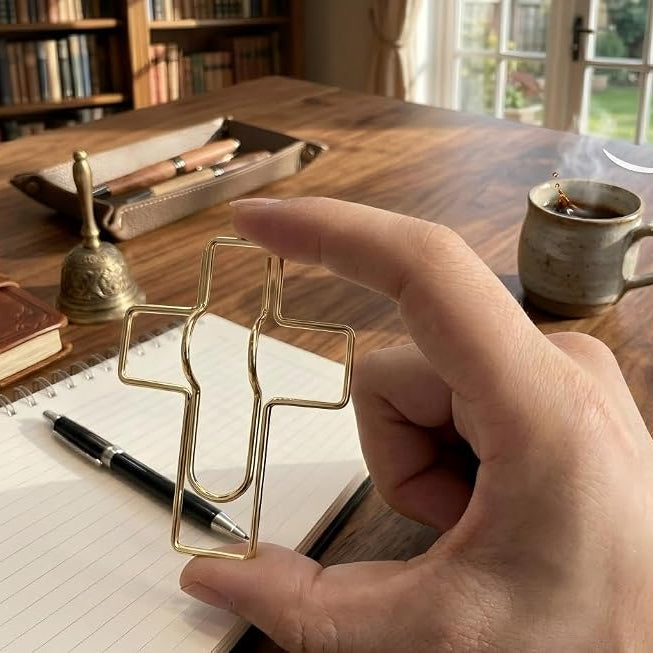 10PCS Mr. Pen- Metal Cross Pen Clips