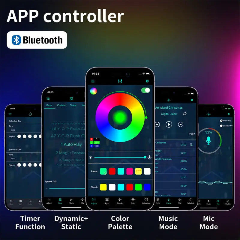 Upgraded Quality RGBIC LED Strip Lights - App & Remote Control