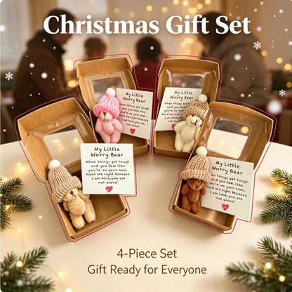 4-Piece Handmade Teddy Bear Set