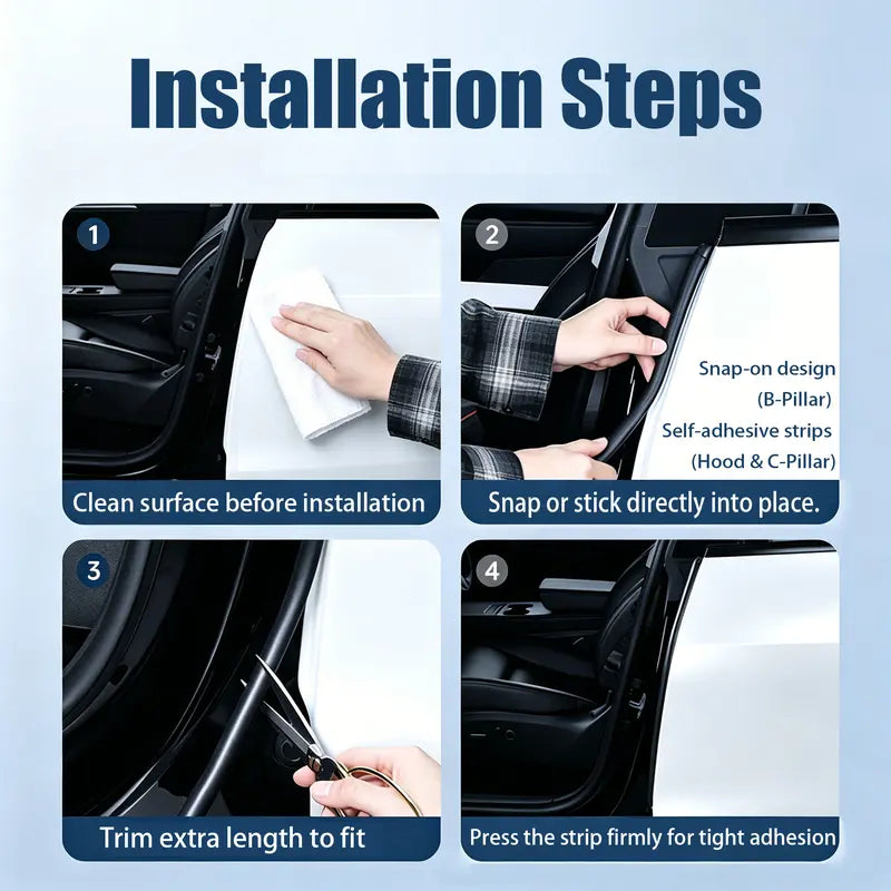Double-layer self-adhesive rubber automotive weatherstrip