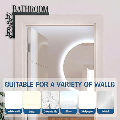 Metal Bathroom Sign Wall Mount For Crafts Wall Door Craft