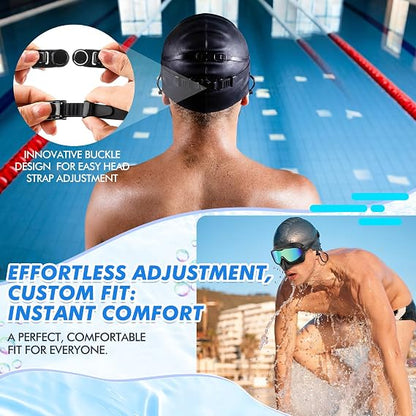 Adult Wide-Angle Anti-Fog UV-Protection Goggles (Earplugs Included)