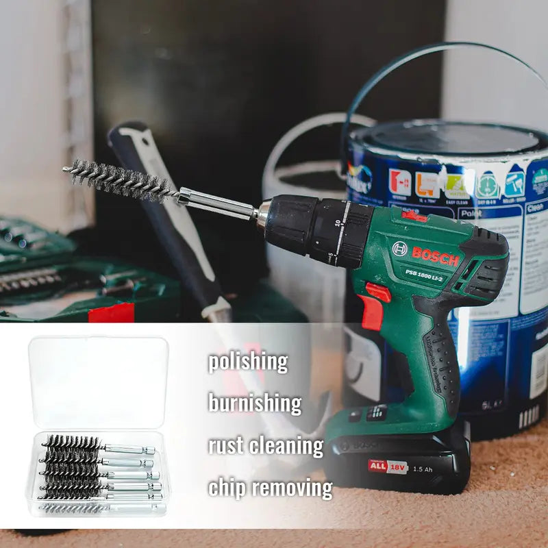 6-Piece Stainless Steel Bore Brush Set