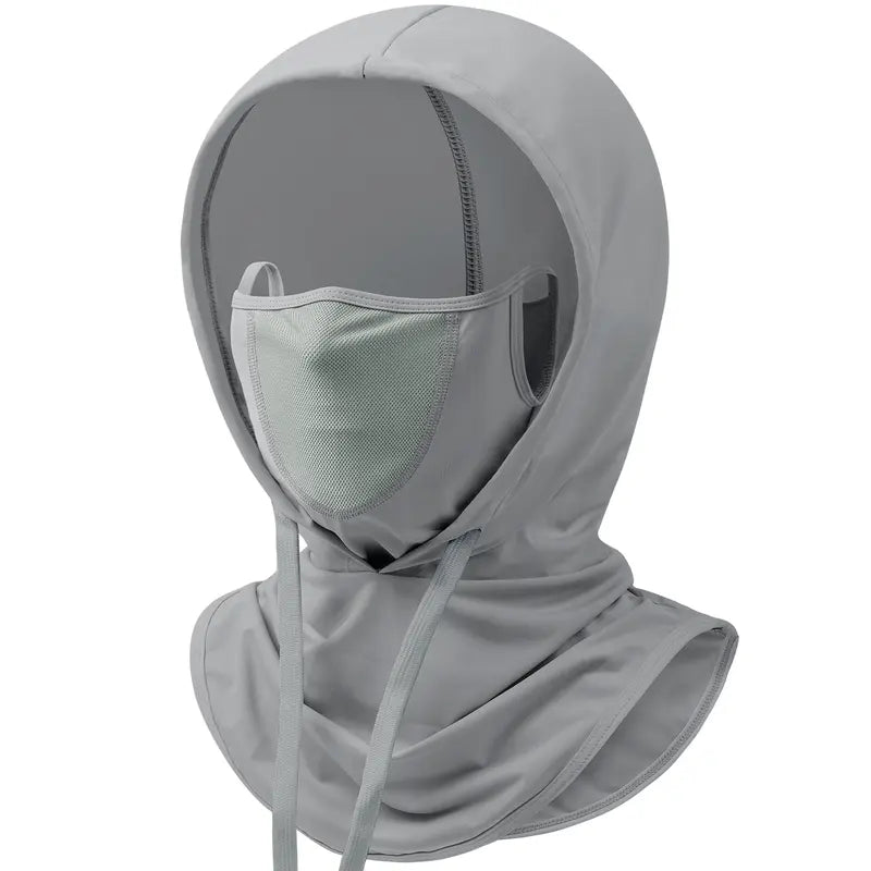 UV-Protective, Breathable Full-Head Hooded Face Mask — Unisex Fishing Mask