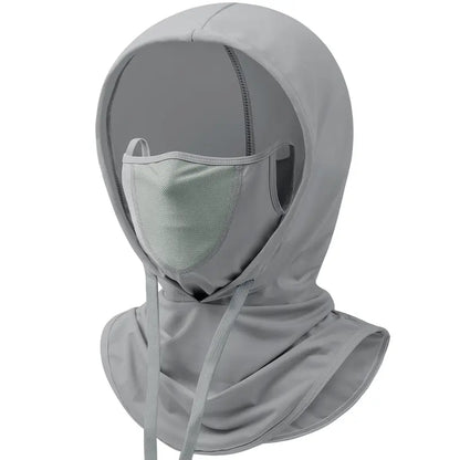 UV-Protective, Breathable Full-Head Hooded Face Mask — Unisex Fishing Mask