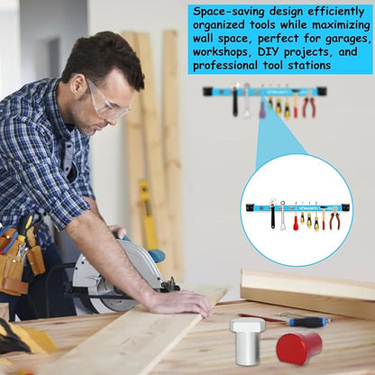 Holder Strip Heavy Duty Magnetic Tool Bar Metal Tool Organizer Rack with Mounting Screws