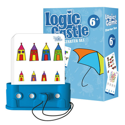 Logic Castle Starter Set with Activity Game Cards Educational Smart Logic Board Game for Children Ages 3-12