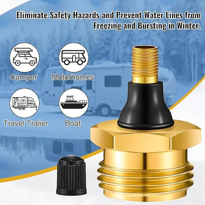 RV Water Pipe Anti-Corrosion & Anti-Oxidation Outdoor Winter Fill Port