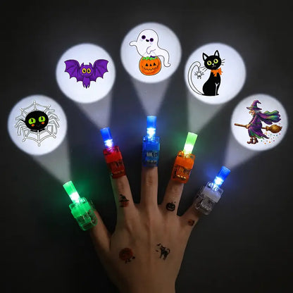 LED Finger Projection Ring