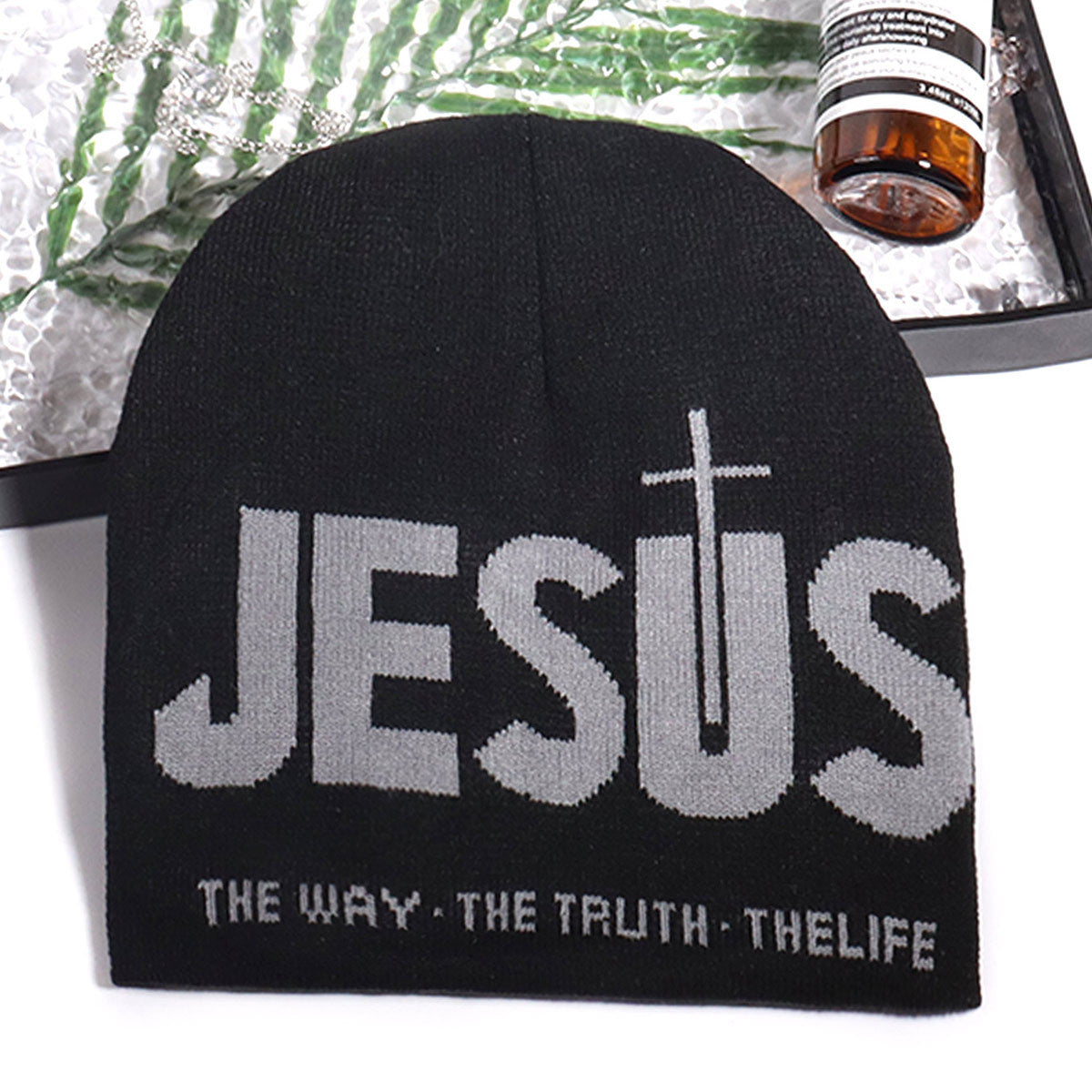 Unisex Y2000 Letter Jacquard Soft Knit Beanie Hat