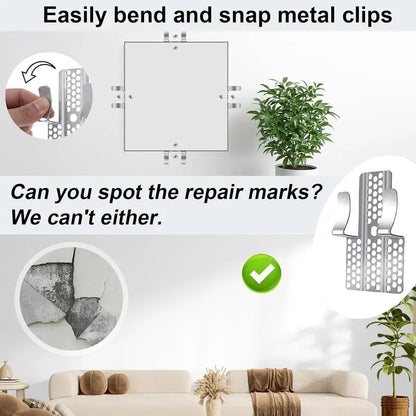 10Pcs Easy-to-Install 1/2-Inch Drywall Clips