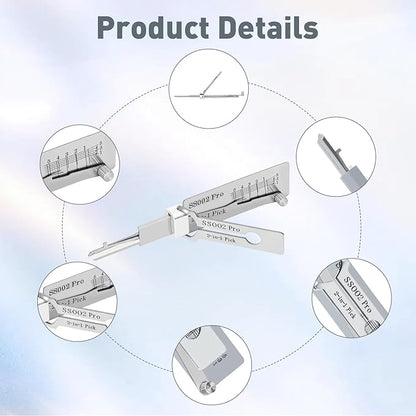 2 in 1 Pick and Decoder Tools for S-Groove Door Lock