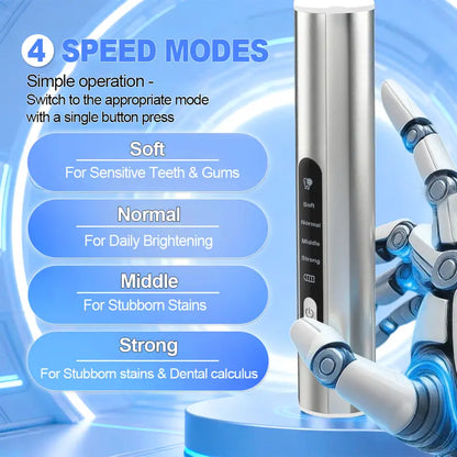 Electric Tooth Polisher with LED Light & 4 Modes