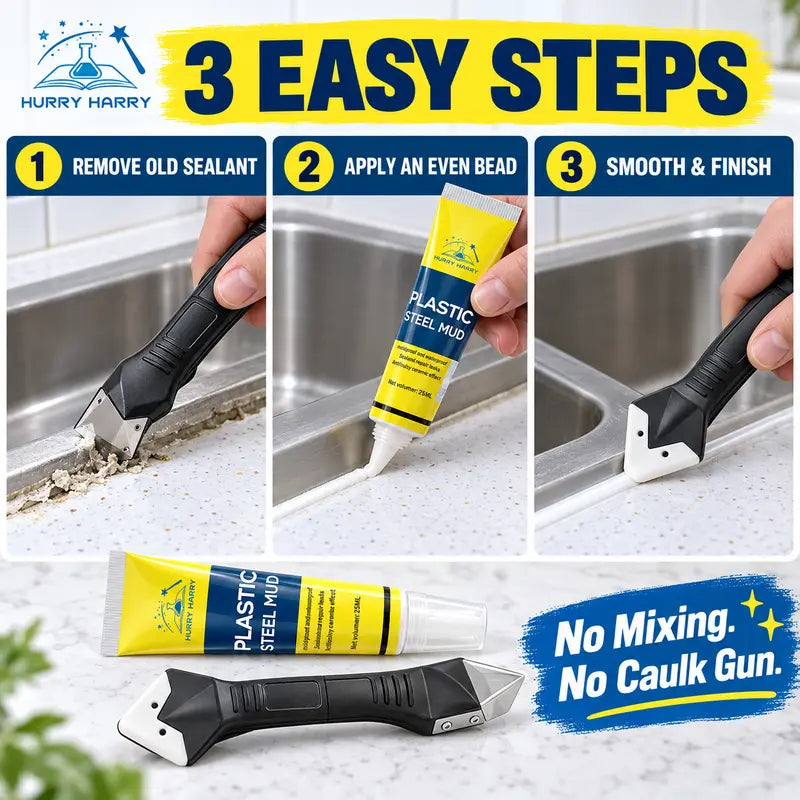 Plastic Steel Putty – Waterproof Sealant, Mold Proof, Stain Resistant