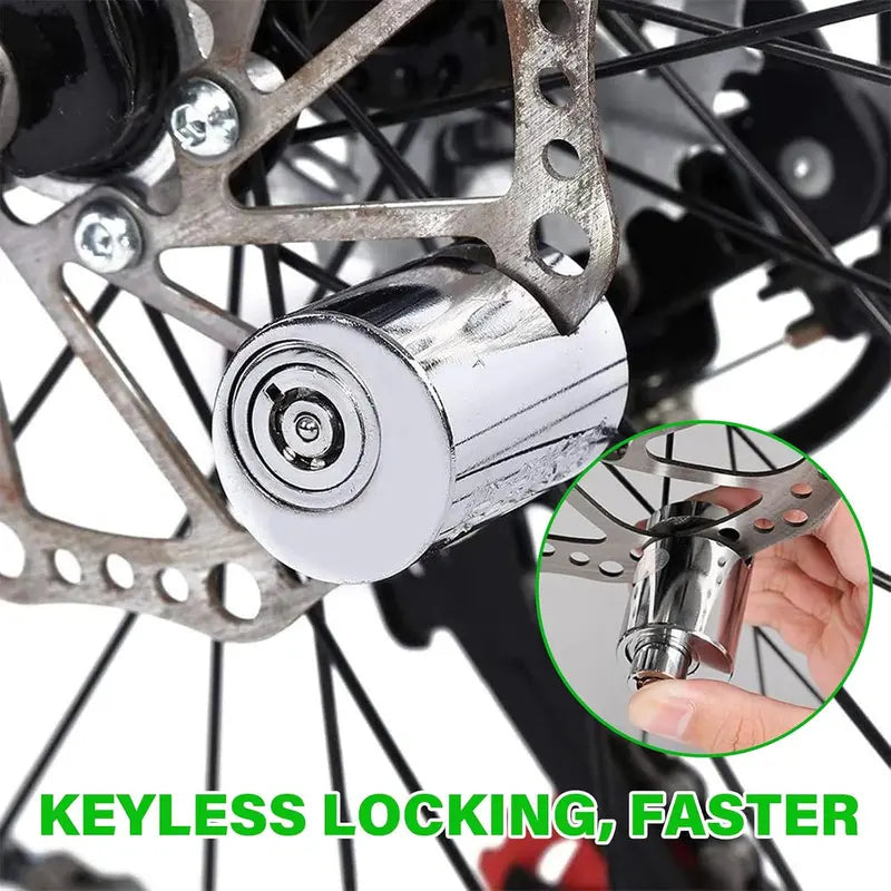 Motorcycle disc brake lock, anti-theft motorcycle safety brake disc lock
