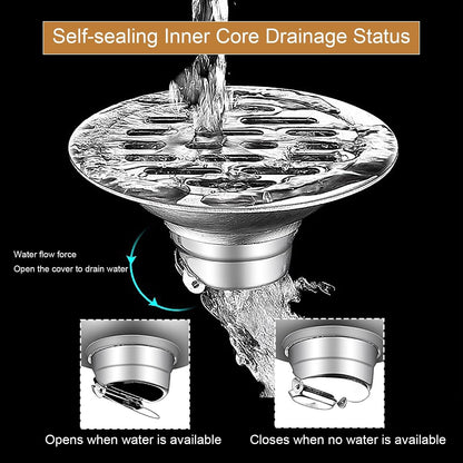 Multi - Purpose Shower Drain, Grate Cover, for Kitchen Balcony Bathroom and Washroom