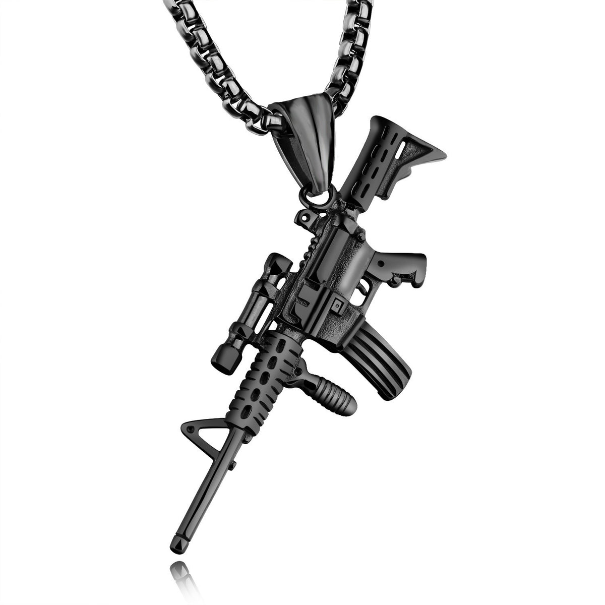 Military-style streetwear pendant necklace