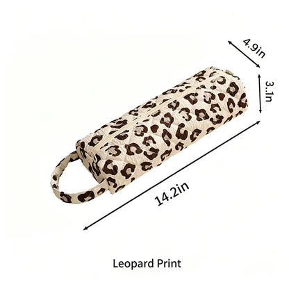 Portable Zipper Cosmetic Makeup Pouch with Handle