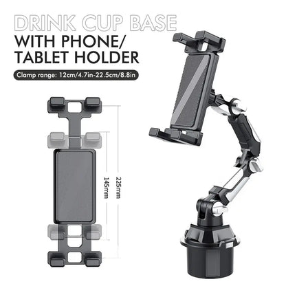 Universal Tablet & Smartphone Holder with Long Adjustable Arm
