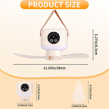 Rechargeable Mini Hanging Fan with Remote Control
