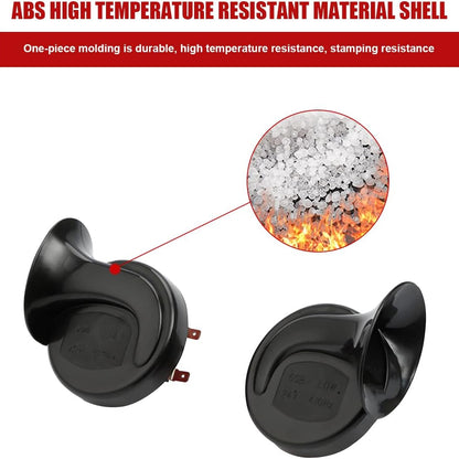 300DB Super Loud Train Horn, 12V Waterproof Auto Electric Snail Horn Replacement