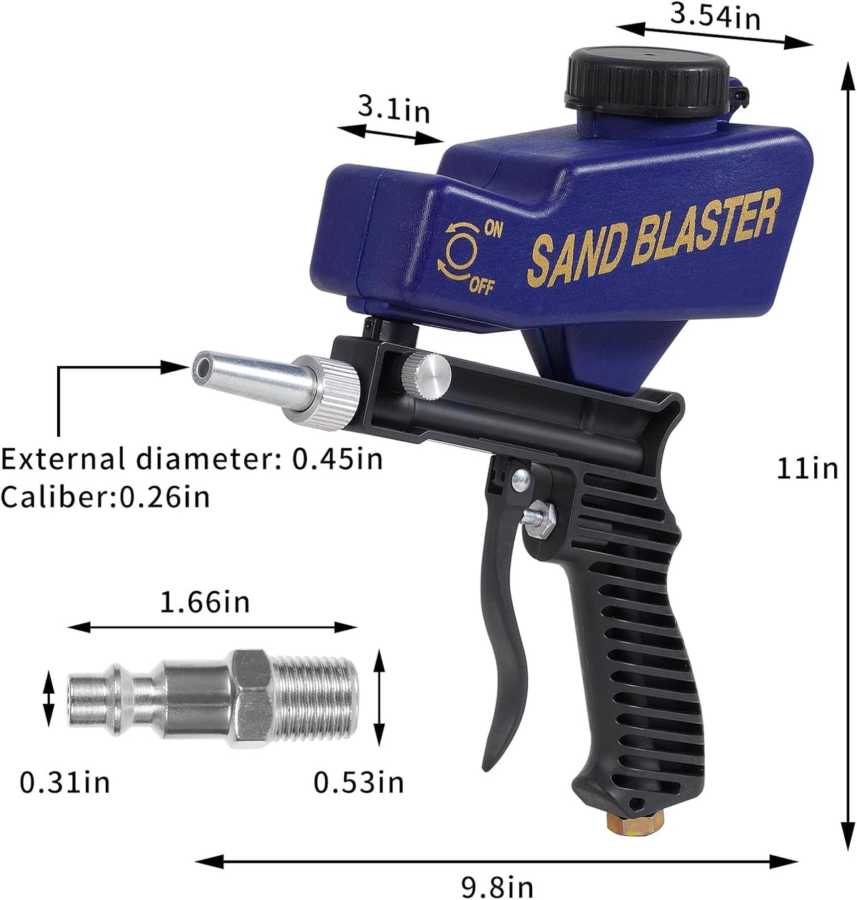 Soda Blasting Equipment Portable Handheld Pneumatic Tools