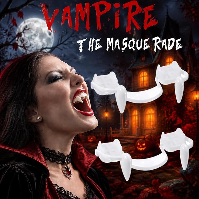 2PCS Expandable Halloween Vampire Fangs Set