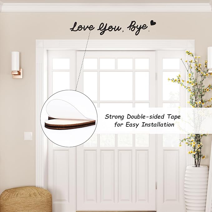 "Love You, Bye" Wall Decor