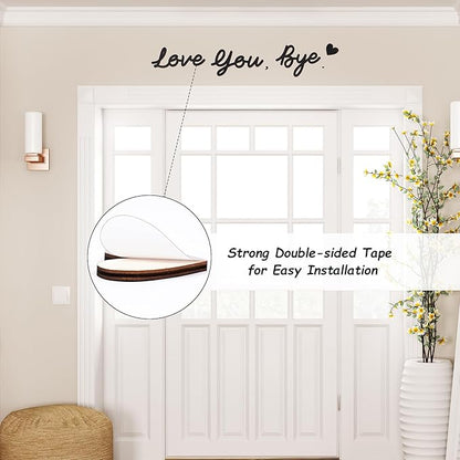 "Love You, Bye" Wall Decor