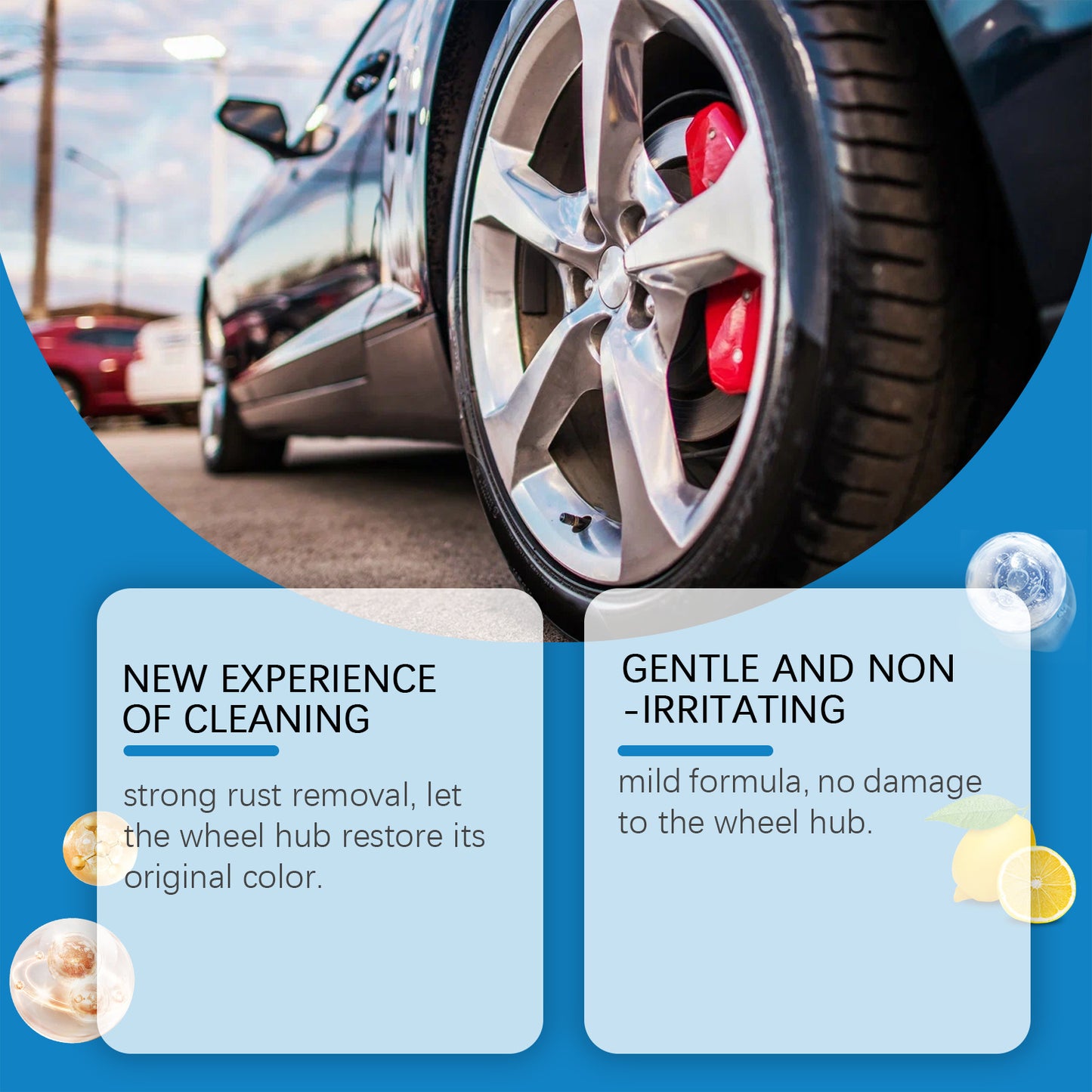 Multifunctional Paint Cleaner Car Maintenance Powder Spray Rust Remover Iron Cleaning