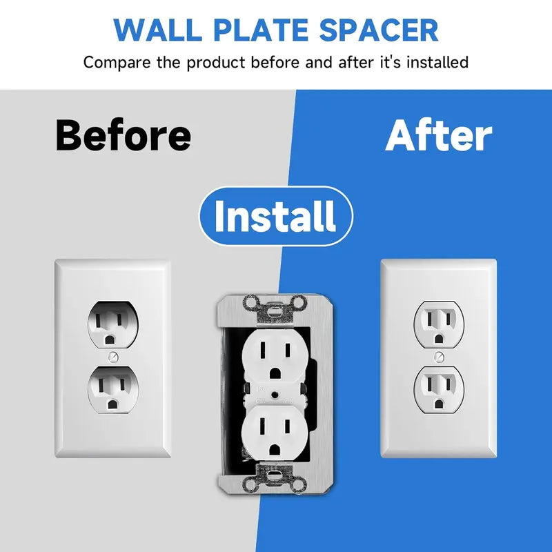 6 Pcs Wall Plate Spacer,Spacers for Electrical Outlets