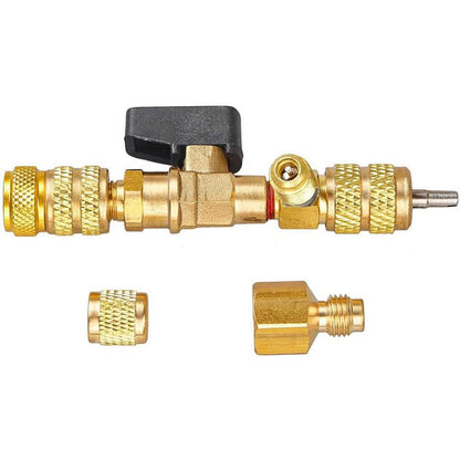 Valve Core Remover Installer Tool with Dual Size SAE 1/4 & 5/16 Port