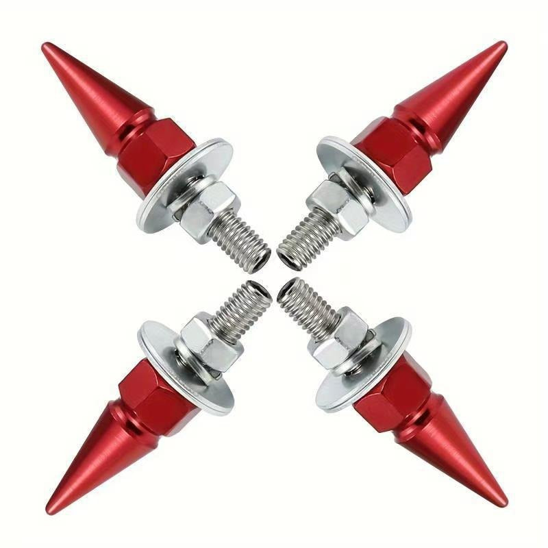 4 PCS Spikes License Plate Screws for Car