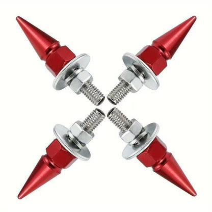 4 PCS Spikes License Plate Screws for Car